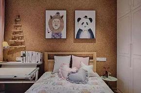 北欧复式儿童房床头装饰画
