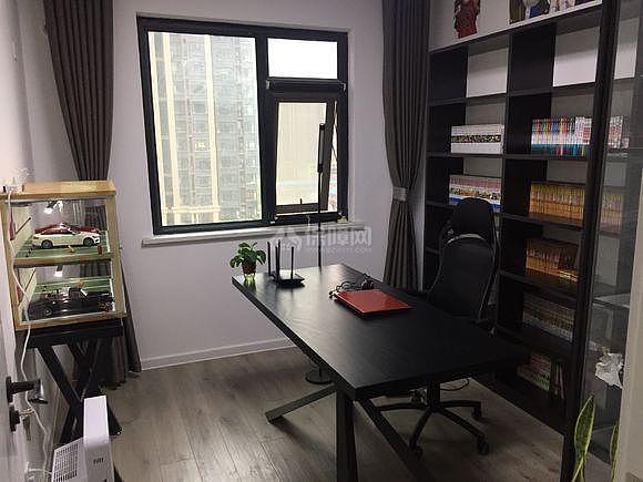 简约黑白灰书房装修效果图