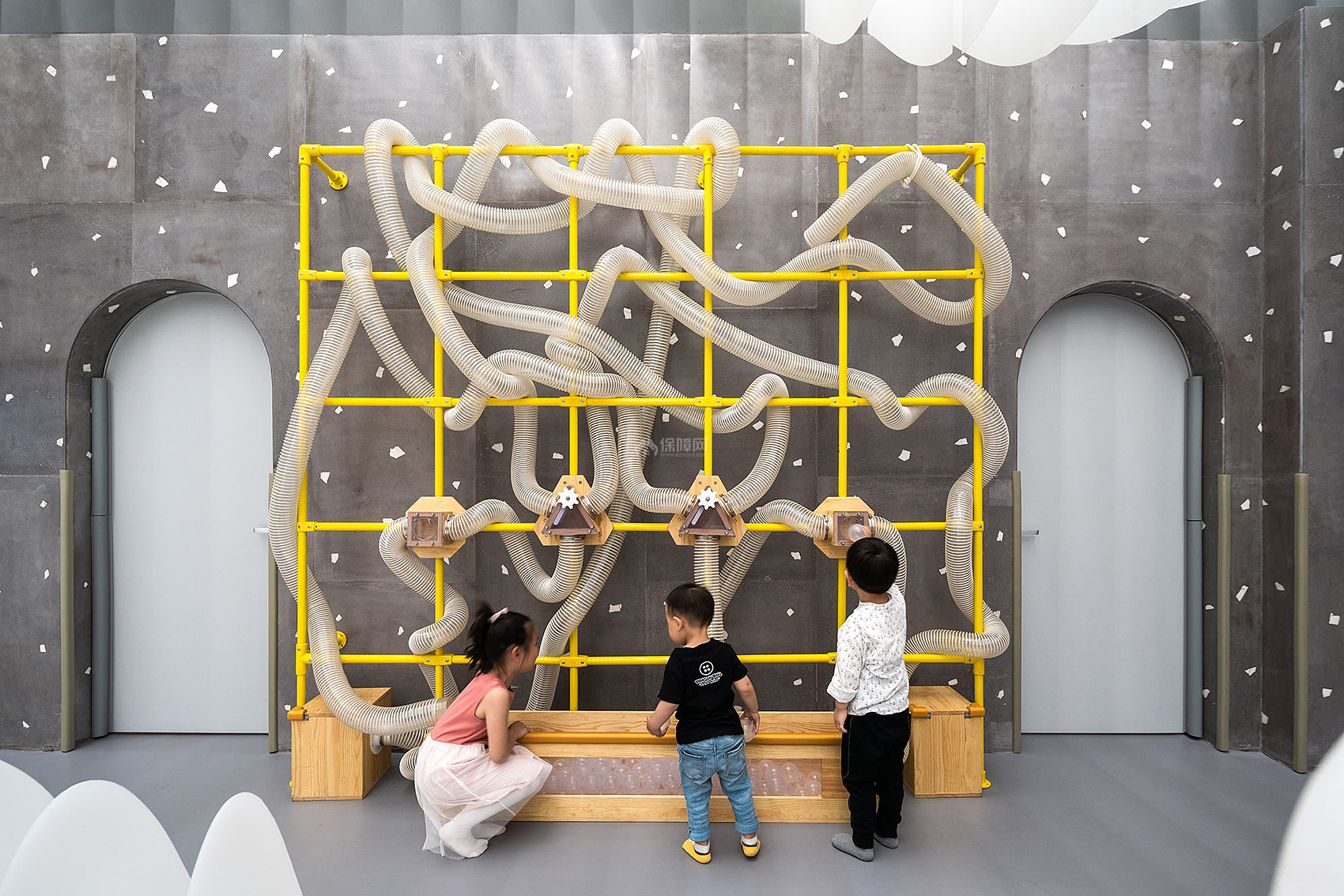 儿童餐厅百造墙设计效果图