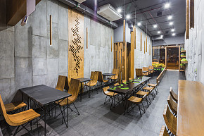 Aja餐廳內(nèi)部整體格局設(shè)計(jì)效果圖