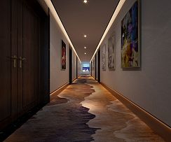 长瑞和精品酒店走廊布置效果图