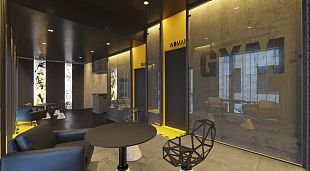 forms architects健身房休閑等待區(qū)布置