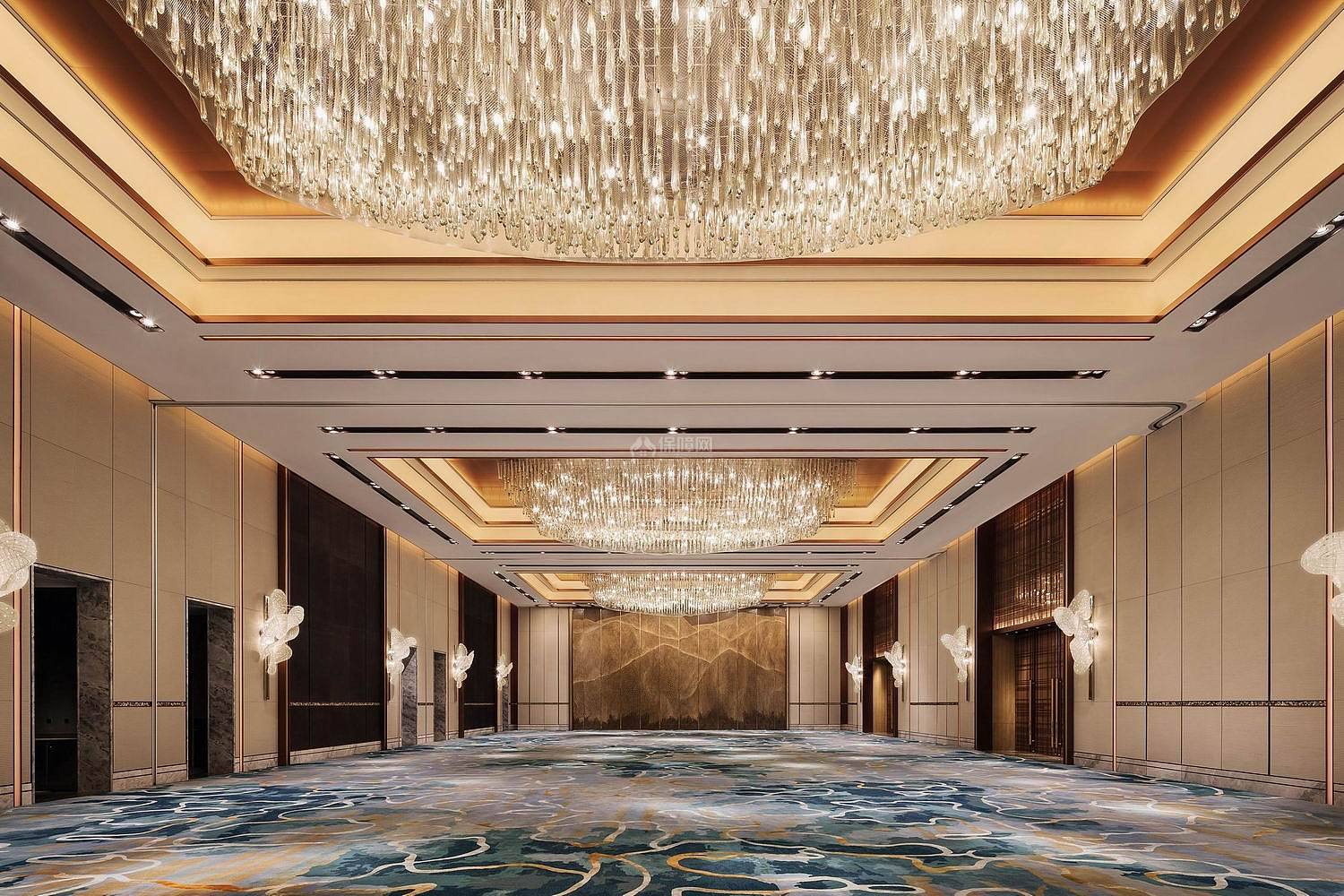 仁恒洲际酒店大厅设计效果图