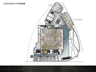 和平酒店2F平面布置图