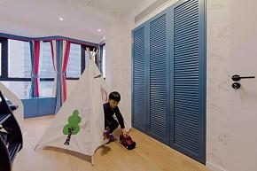 104㎡日式儿童房入墙式衣柜设计效果图