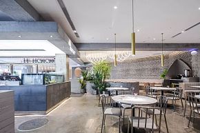 漿·凝餐飲店內(nèi)部空間格局設(shè)計效果圖