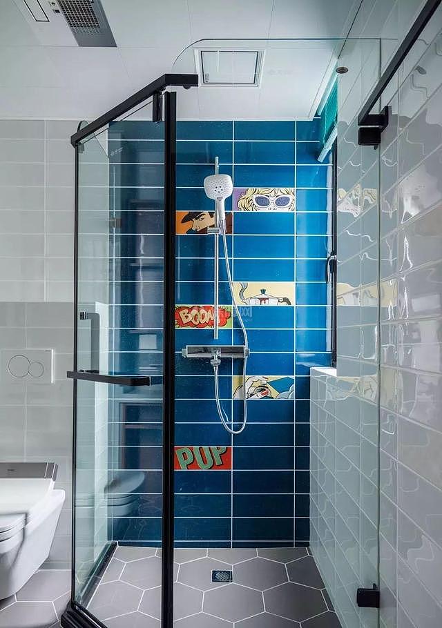 100㎡混搭风格浴室设计效果图