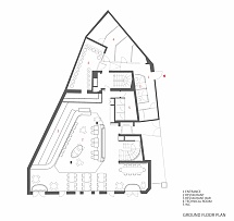 土耳其Populist餐廳地面層平面圖