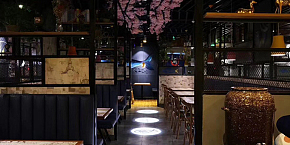 津鱼主题餐厅装潢设计效果图案例