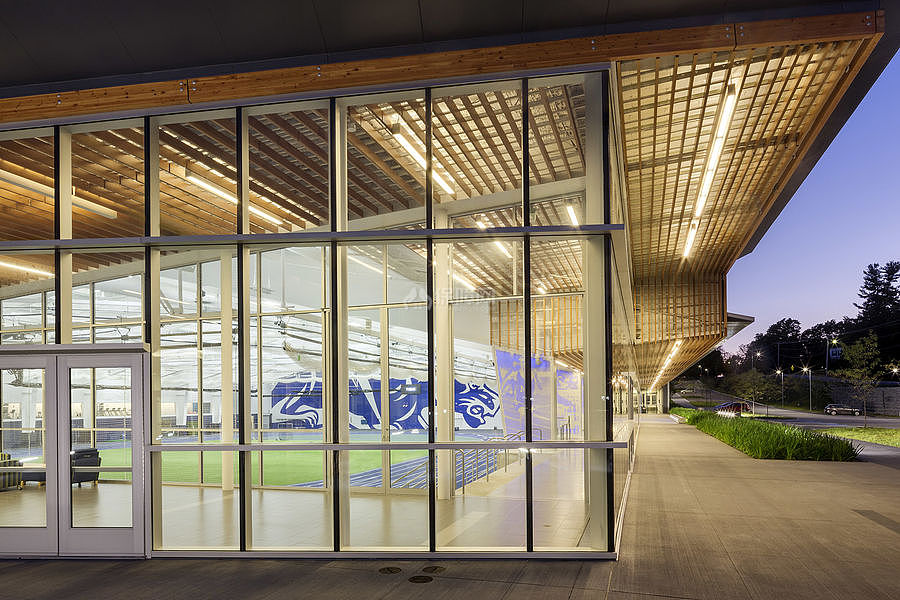 沃尔图体育馆玻璃外墙设计效果图