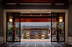 綿竹普德院會(huì)所宅門(mén)處概覽圖