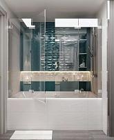 65平米现代风浴室浴缸布置