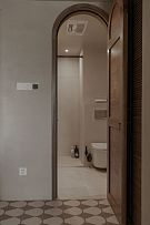 70平简约复古风浴室门设计效果图