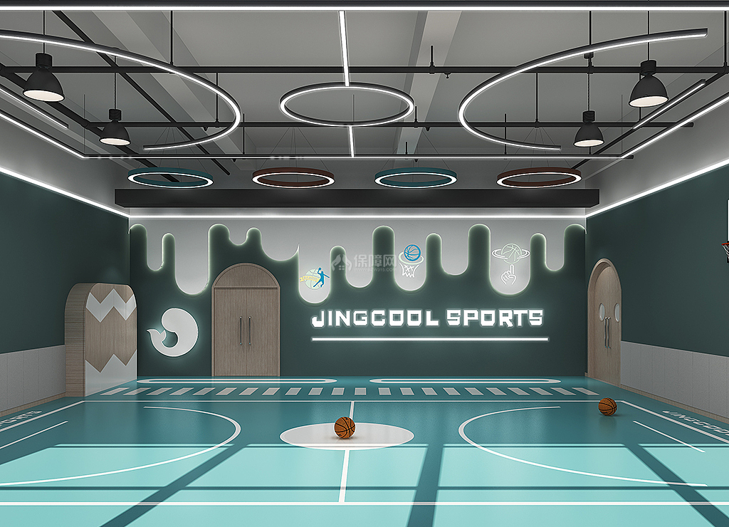 靖酷体育篮球室设计效果图