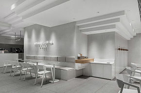 喜茶卓悦中心店客座区装潢设计