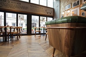 Deak St. Kitchen餐廳地面地板裝修