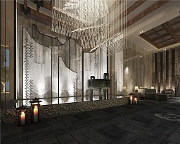 婚礼产业园区宴会餐厅大厅效果图