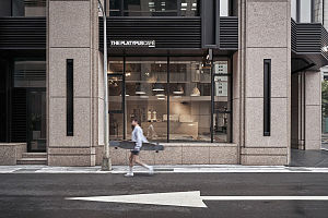 滑板主題概念咖啡店外觀設(shè)計(jì)效果圖