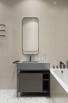 137㎡现代极简卫生间洗手台设计
