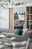 260㎡舒适北欧风沙发背景墙装修效果图