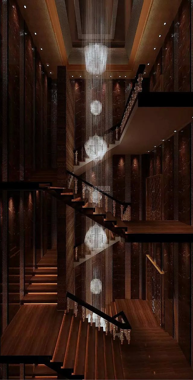豪门夜宴会所楼梯设计图片欣赏