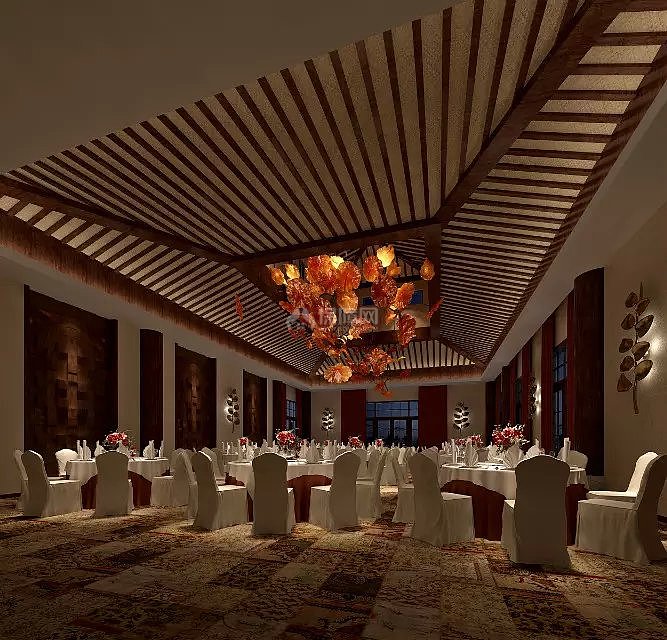 中式酒店宴会厅设计图片欣赏