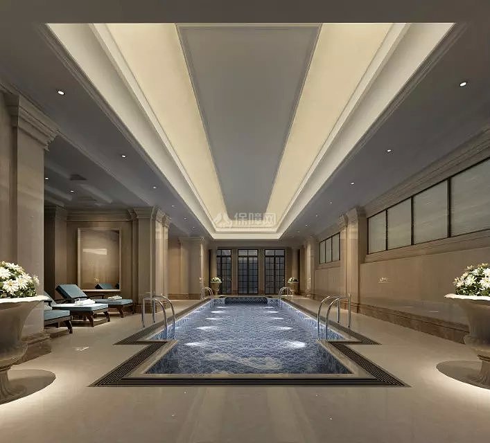 四星級酒店泳池設(shè)計效果圖