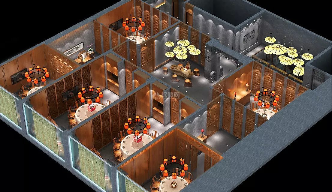 裝修主餐廳飯店3D圖片設(shè)計(jì)