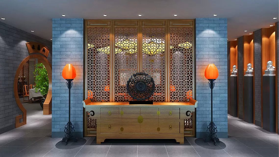 復(fù)古飯店室內(nèi)工裝裝修圖片設(shè)計(jì)