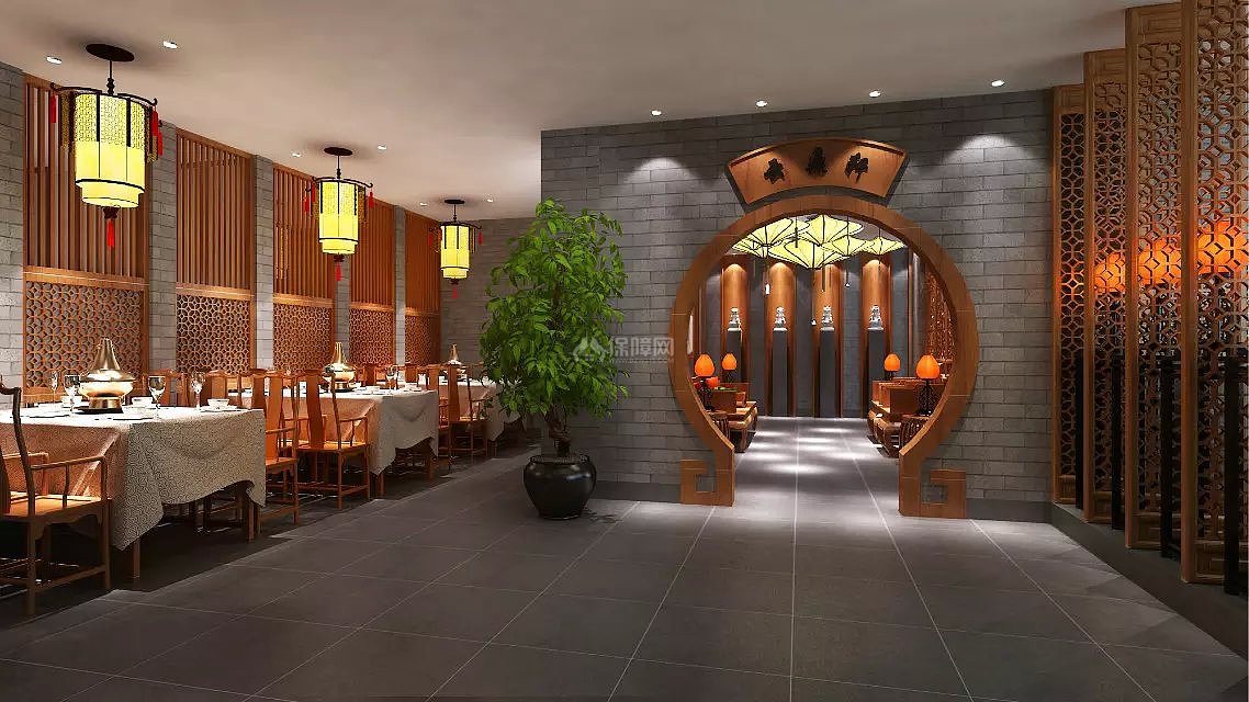 餐厅饭店拱门装修图片设计欣赏