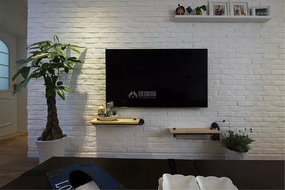 中式家裝電視墻背景圖片欣賞