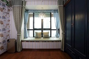 美式风格卧室窗户设计图片