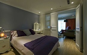 美式客厅与卧室隔断设计