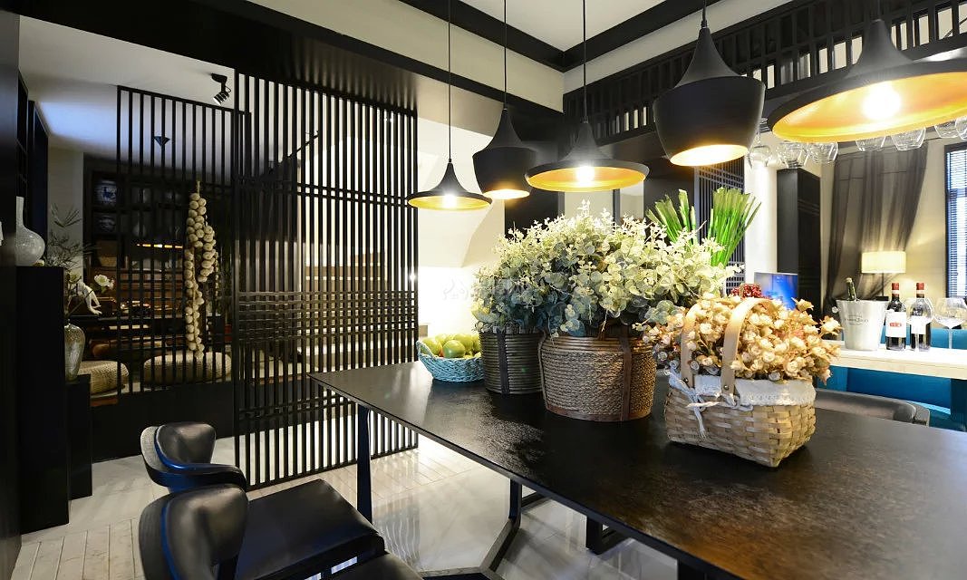 3d房屋餐厅吊顶装饰装修效果图