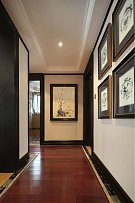 中式走廊照片墙玄关装修效果图