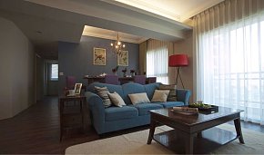 现代美式风格客厅沙发图片