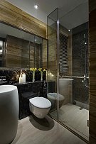 中式卫生间家装浴室镜效果图