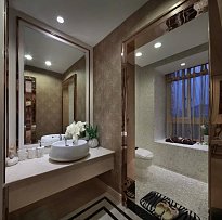 卫生间水槽浴室镜设计装修效果图