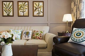 美式小型客厅沙发图片