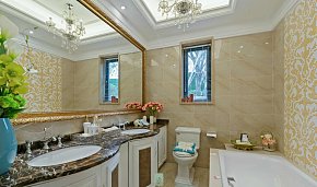 卫生间浴室镜瓷砖装修图片鉴赏