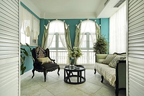 法式休闲客厅沙发装饰效果图