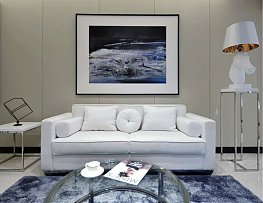 最新简欧风格客厅沙发照片墙图片