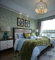 法式风格卧室床头背景墙设计