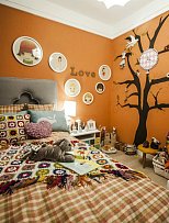 北欧卧室照片墙装饰效果图欣赏