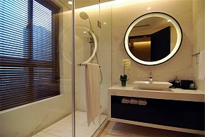 卫生间浴室镜瓷砖装修效果图