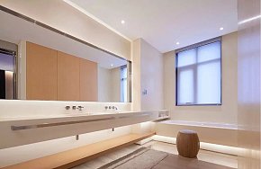 中式风格卫生间浴室镜效果图