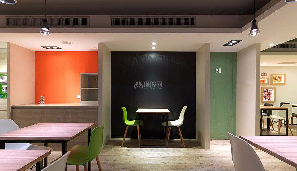快餐店桌椅效果圖