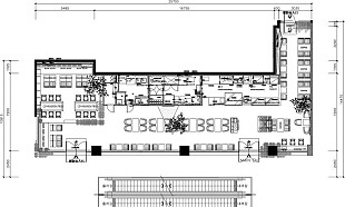 設計戶型圖 咖啡店室內裝修效果圖