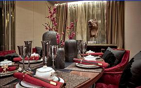 中式餐厅桌椅效果图