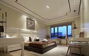 现代中式风格设计卧室效果图